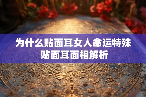 为什么贴面耳女人命运特殊 贴面耳面相解析