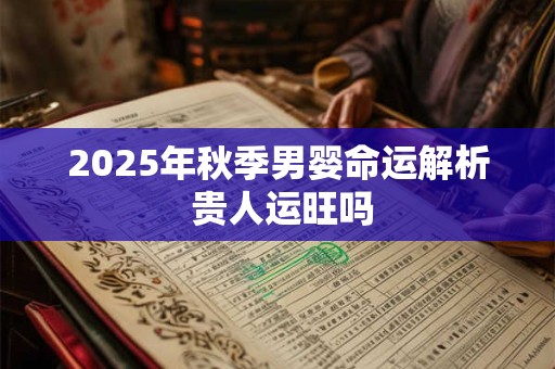 2025年秋季男婴命运解析 贵人运旺吗