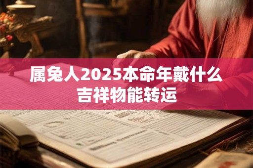 属兔人2025本命年戴什么吉祥物能转运