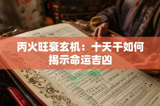 丙火旺衰玄机：十天干如何揭示命运吉凶