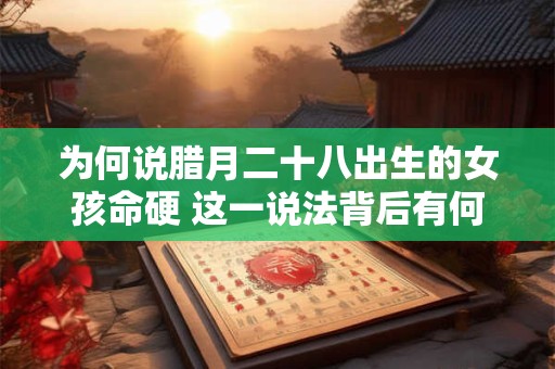 为何说腊月二十八出生的女孩命硬 这一说法背后有何依据