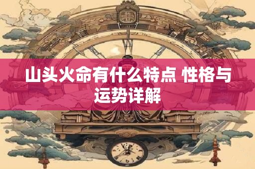山头火命有什么特点 性格与运势详解