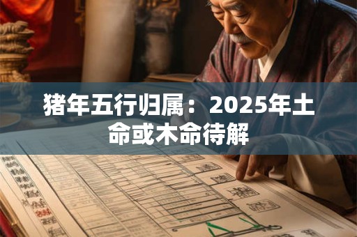猪年五行归属：2025年土命或木命待解
