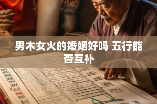 男木女火的婚姻好吗 五行能否互补