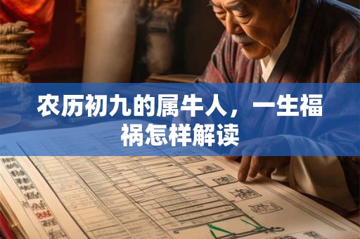 农历初九的属牛人，一生福祸怎样解读