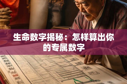 生命数字揭秘：怎样算出你的专属数字