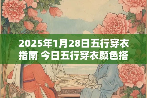 2025年1月28日五行穿衣指南 今日五行穿衣颜色搭配！