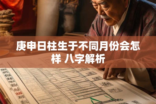 详细阅读:庚申日柱生于不同月份会怎样 八字解析 庚申日柱生于不同月份会怎样 八字解析
