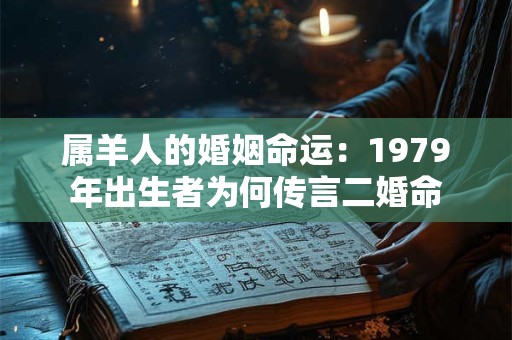 属羊人的婚姻命运：1979年出生者为何传言二婚命