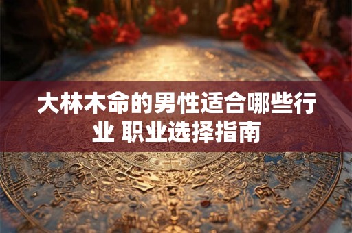 大林木命的男性适合哪些行业 职业选择指南