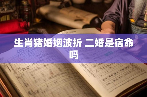 生肖猪婚姻波折 二婚是宿命吗 生肖猪婚姻波折 二婚是宿命吗