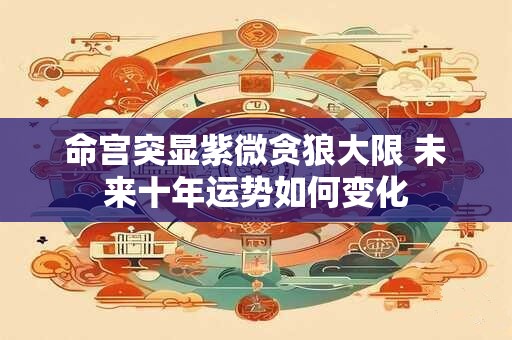 命宫突显紫微贪狼大限 未来十年运势如何变化
