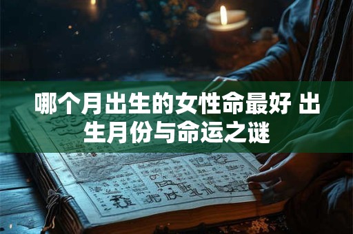 哪个月出生的女性命最好 出生月份与命运之谜