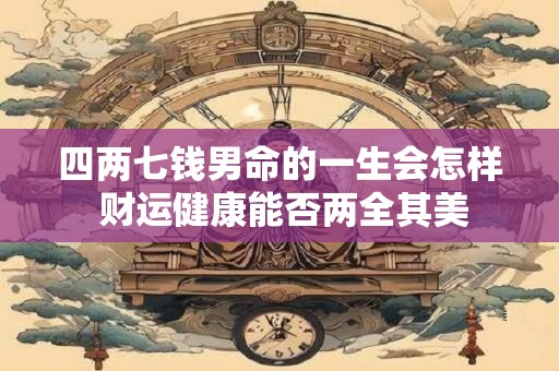 四两七钱男命的一生会怎样 财运健康能否两全其美