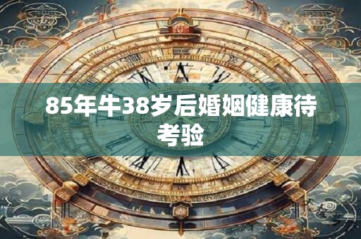 85年牛38岁后婚姻健康待考验 85年牛38岁后婚姻健康待考验