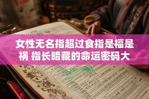 女性无名指超过食指是福是祸 指长暗藏的命运密码大揭秘
