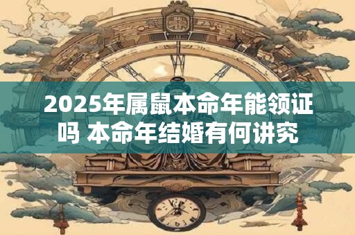 2025年属鼠本命年能领证吗 本命年结婚有何讲究