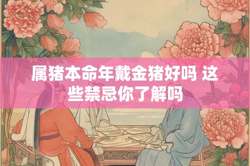 属猪本命年戴金猪好吗 这些禁忌你了解吗