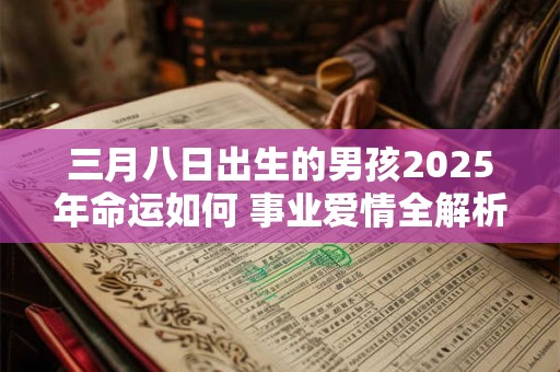 三月八日出生的男孩2026年命运如何 事业爱情全解析