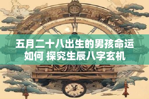 五月二十八出生的男孩命运如何 探究生辰八字玄机