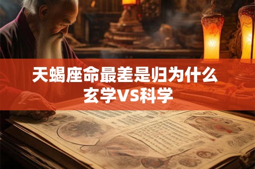 天蝎座命最差是归为什么 玄学VS科学