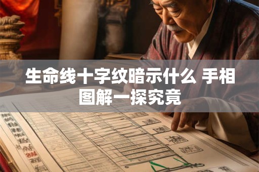 生命线十字纹暗示什么 手相图解一探究竟