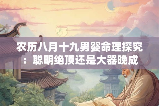 农历八月十九男婴命理探究：聪明绝顶还是大器晚成