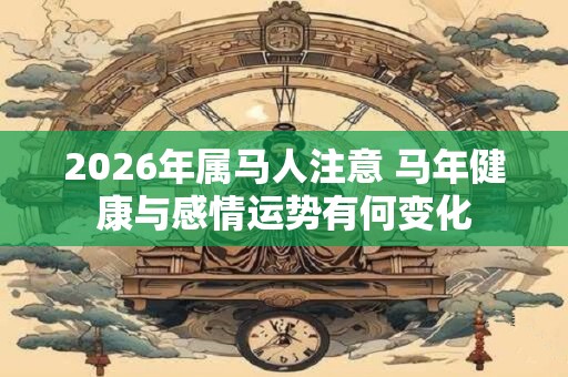 2026年属马人注意 马年健康与感情运势有何变化