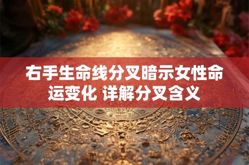 右手生命线分叉暗示女性命运变化 详解分叉含义