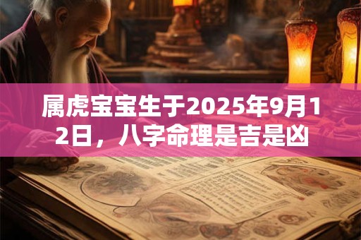属虎宝宝生于2025年9月12日，八字命理是吉是凶