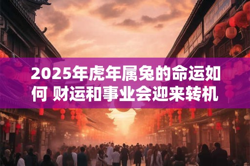 2025年虎年属兔的命运如何 财运和事业会迎来转机吗