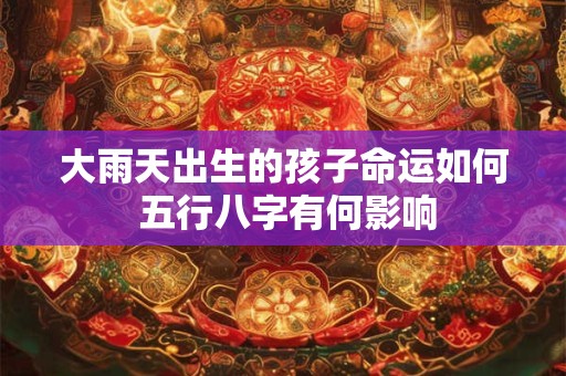 大雨天出生的孩子命运如何 五行八字有何影响