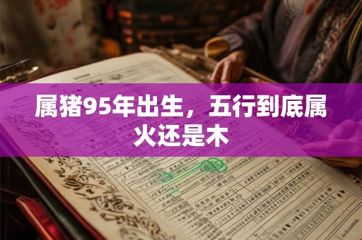 属猪95年出生，五行到底属火还是木