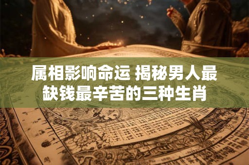 属相影响命运 揭秘男人最缺钱最辛苦的三种生肖
