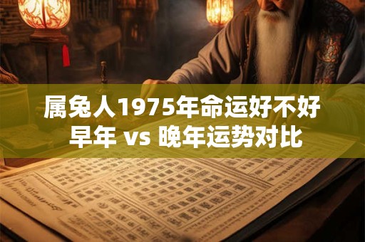 属兔人1975年命运好不好 早年 vs 晚年运势对比