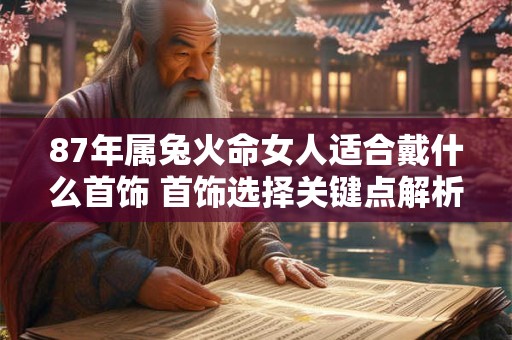 87年属兔火命女人适合戴什么首饰 首饰选择关键点解析