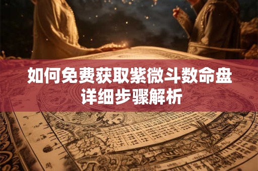 如何免费获取紫微斗数命盘 详细步骤解析