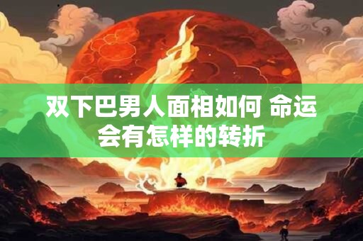 双下巴男人面相如何 命运会有怎样的转折
