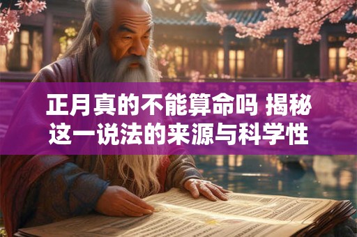正月真的不能算命吗 揭秘这一说法的来源与科学性