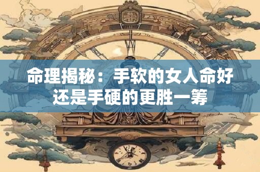 命理揭秘：手软的女人命好还是手硬的更胜一筹