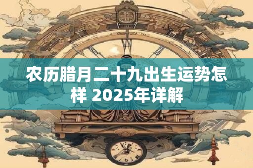 农历腊月二十九出生运势怎样 2025年详解
