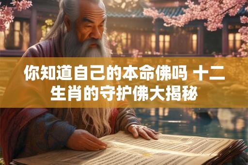 你知道自己的本命佛吗 十二生肖的守护佛大揭秘