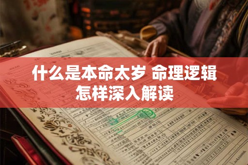 什么是本命太岁 命理逻辑怎样深入解读