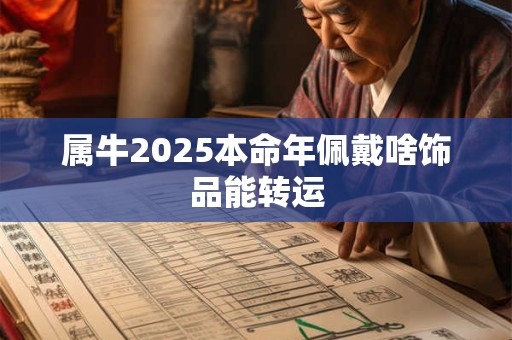 属牛2025本命年佩戴啥饰品能转运