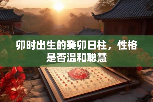 卯时出生的癸卯日柱，性格是否温和聪慧