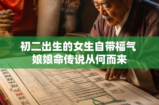 初二出生的女生自带福气 娘娘命传说从何而来