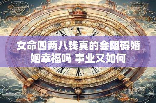 女命四两八钱真的会阻碍婚姻幸福吗 事业又如何