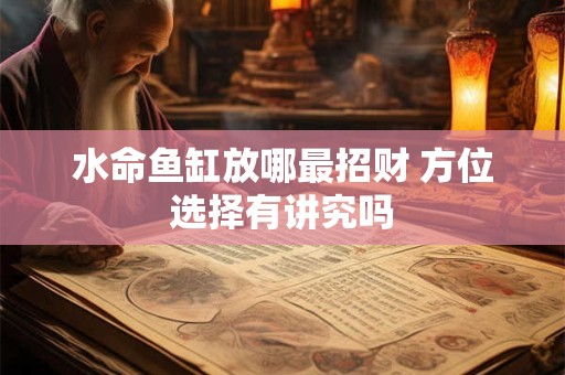 水命鱼缸放哪最招财 方位选择有讲究吗