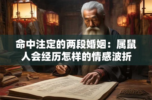 命中注定的两段婚姻：属鼠人会经历怎样的情感波折