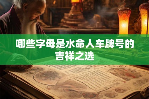 哪些字母是水命人车牌号的吉祥之选